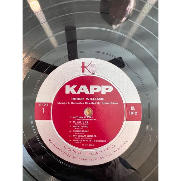 Roger Williams Vinyl "Piano Solos & Duets With Strings & Orchestra" Glenn Osser - Picture 3 of 4